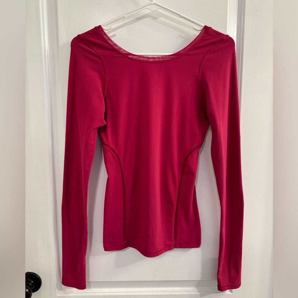Lululemon Align And Define Long Sleeve Tee Berry Rumble